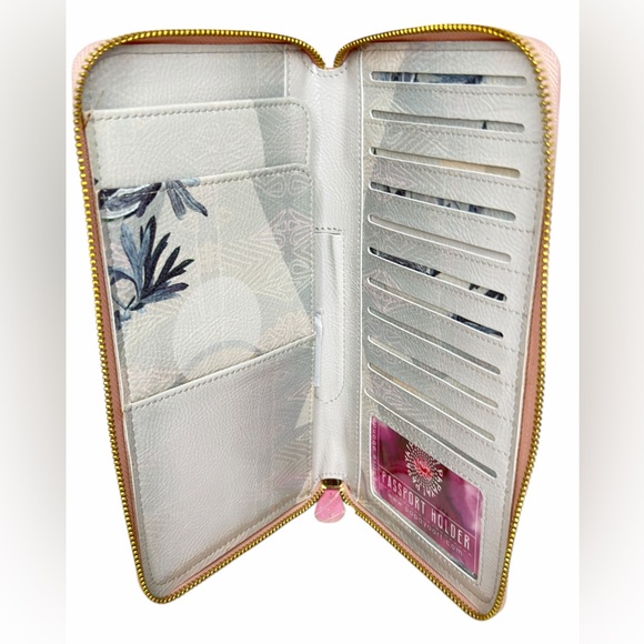 Papaya Art Travel Clutch Wallet Large Zip Around NEW - Picture 3 of 14